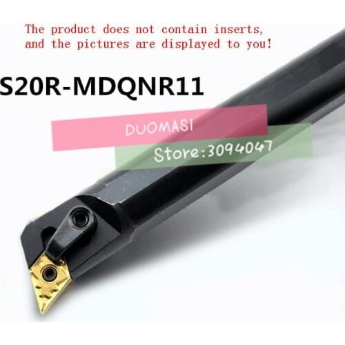 S20R-MDQNR11 20mm Lathe Cutting Tools CNC Turning Tool Lathe Machine Tools Internal Metal Lathe Tool Boring Bar Type MDQNR/L