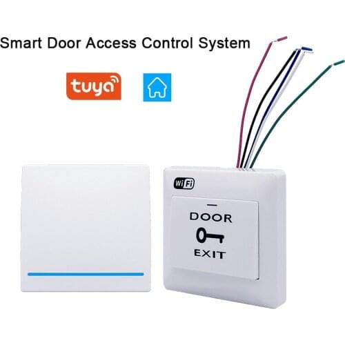 Tuya WIFI Smart Door Access Control System Wireless Remote Control Support Button Manual Switch Support Alexa Google Home