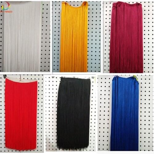 YY-tesco 10 meters 100cm Wide Lace Fringe Trim Tassel Fringe Trimming For DIY Latin Dress Stage Clothes Accessories Lace Ribbon