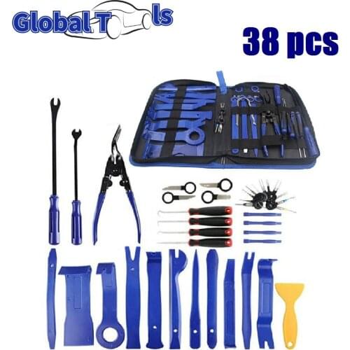 13/19/38PCS Car Repair Tool Hand Tool Kit Interior Door Clip Panel Trim Dashboard Removal Tool Pry Disassembly Repair Tool