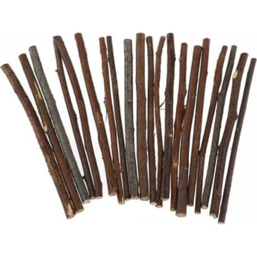 20pcs 10CM Long 0.3-0.5CM in Diameter Wood Log Sticks DIY Crafts Photo Props For Home Garden Party Wedding Table Decoration