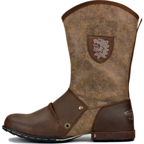 2021 OTTO ZONE New England Western Boots Genuine Leather Mens Motorcycle Boots Ankle Boots Casual shoes OS-5008-1-H10-C