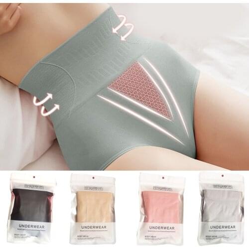 2021 Japanese Honeycombs Seamless High-Waist Nylon Panties Sexys Briefs Abdomen Hip Lift TY66
