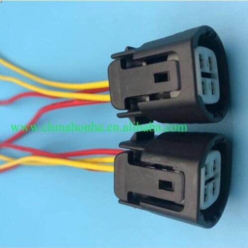 Free shipping 50/100 pcs 4 Pin 6189-0694 Alternator Regulator Repair Harness Connector Socket with 15cm 18AWG wire