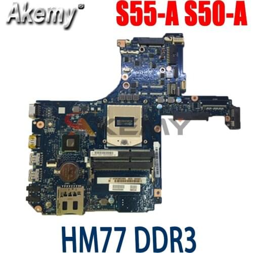 AKemy H000057570 VGF MB MAIN BOARD For Toshiba Satellite S55T S55-A S50-A Laptop Motherboard HM77 DDR3