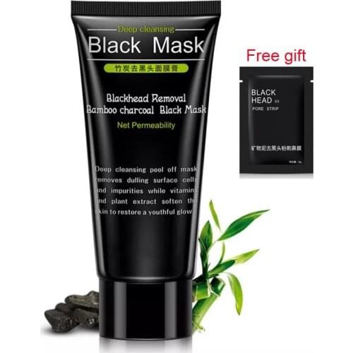 Bamboo Blackhead Remover Tearing Mask Deep Cleaning Skin Care Peel Off Masks Oil Control Deep Purifying Charcoal Black Mud Mask