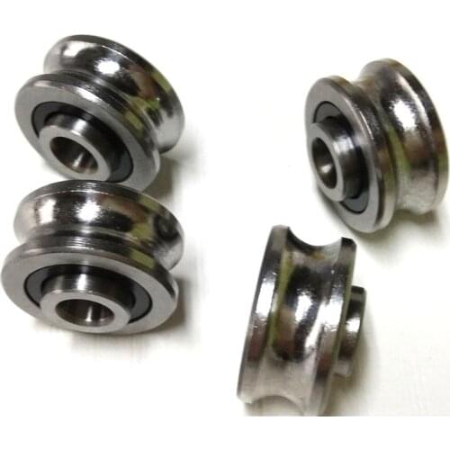 Free shipping 10 pcs SG15 SG5RS U Groove ball bearings 5x17mm for tracking guide roller bearings