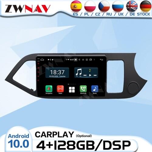 Carplay 2 Din Android Screen Radio Receiver For PICANTO MORNING 2012 2013 2014 2015 2016 Audio Stereo Video Player GPS Head Unit