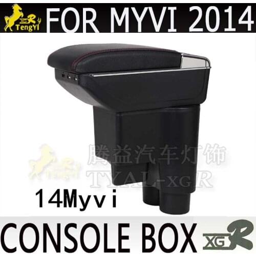 Center console box for fit GK armrest for MYVI 2014 car accessory