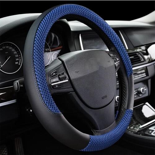KAWOSEN Summer Steering Wheel Cover Breathable, Non-slip Universal Fashion Steering Wheel Cover Fits 38cm/15" Diameter SSWC01