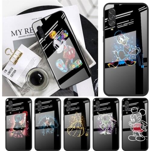 Disney Princess Marvel For Samsung Note 20 10 9 8 Ultra Lite Plus 5G A70 A50 A40 A30 A20 A10 Tempered Glass Phone Case