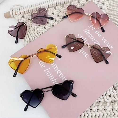 Children Heart Sunglasses Lovely Baby glasses For Boys And Girls Kids Sunglasses Shades For Children UV400 2021