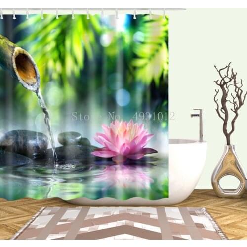 Home decor Bohemia Floral Shower Curtains Waterproof Bathroom Colorful Flowers Printed Bath Curtain 150*180cm Washable Cloth