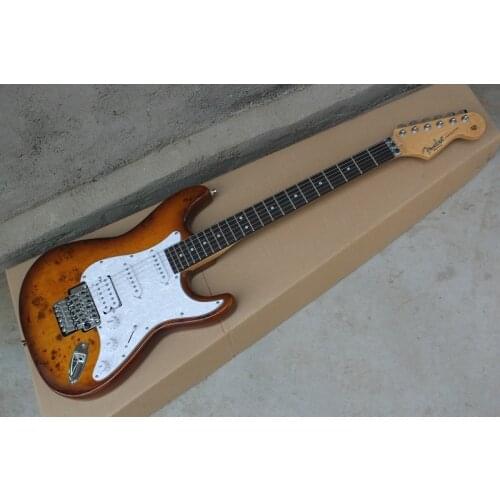 Stratocaste-r custom body Chrome Tremolo Floyd Rose st Electric Guitar