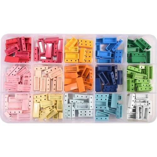 225pcs/box Enamel Tila Beads Boho Hematite Beads Kit for DIY Jewelry Bracelet Making