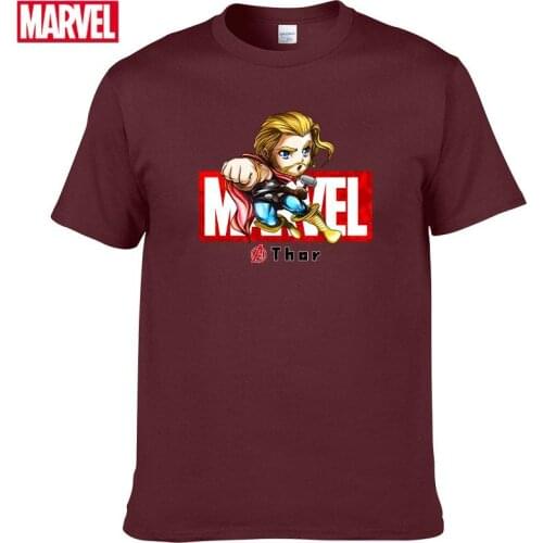 Marvel The Avengers Thor T-shirt Comfortable Breathable 100% cotton Fashion clothes for teens Summer T-shirts men #147