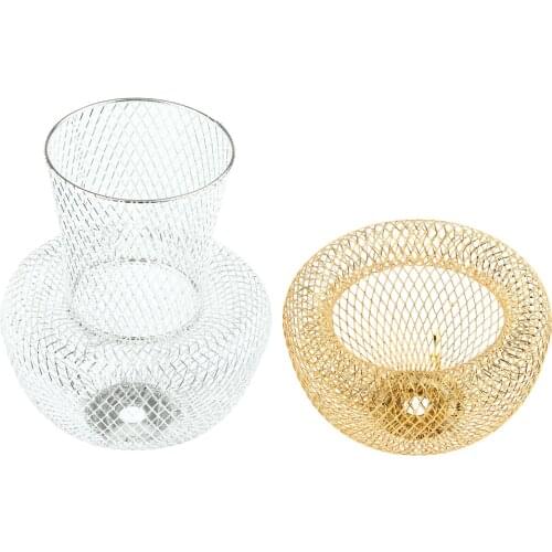 Chrome/Golden Iron Ceiling Light Cover Lamp Shade Modern Craft Lamp Shade