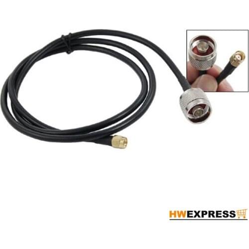 HWEXPRESS Hot N Male Connector to RP-SMA Male Antenna Pigtail Cable 1M