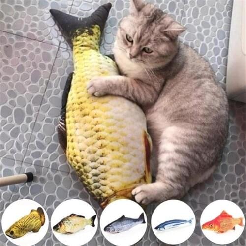 Simulation Fish Toys 20CM Pet Cat Toy for Dog Cat Chewing Playing Biting Playing Interactive Pet Toys