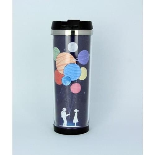 Catharsis Tethered Astronaut Printed Thermos Cup