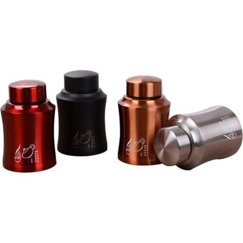 Chinese Style Stainless Steel Tea Caddy Big Capacity Tea Storage Box Hermetic Vacuum Metal Can Travel Portable Tea Box Cans