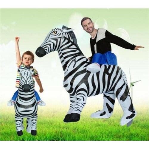 Inflatable Zebra Mascot Costume Cosplay Party Game Dress Outfits Clothing Advertising Carnival Halloween Easter Festival Adults