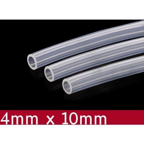 Transparent Flexible Silicone Tube ID 4mm x 10mm OD Food Grade Non-toxic Drink Water Rubber Hose Milk Beer Soft Pipe Connect