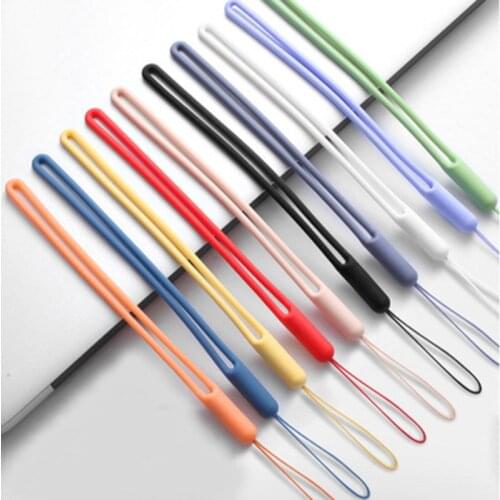Silicone Cell Phone Lanyard for IPhone for Xiaomi Phone Wrist Straps Keychain Camera Strap ID Card Gym USB Hanging Rope