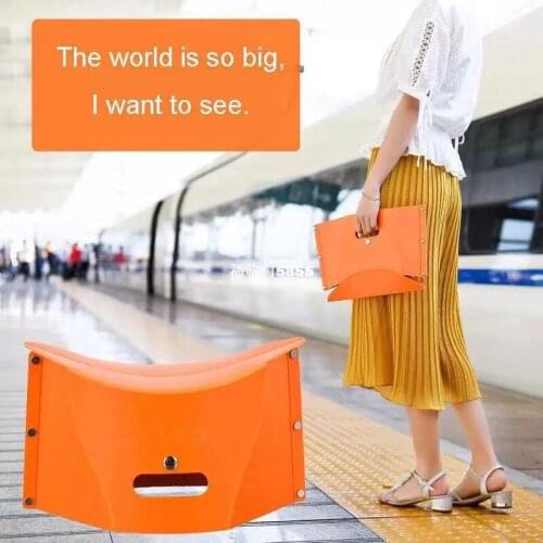 Folding Retractable Chair Outdoor Traveling Cmaping Fishing Chair Folded Portable Small Bench Camp Travel Furniture Tools