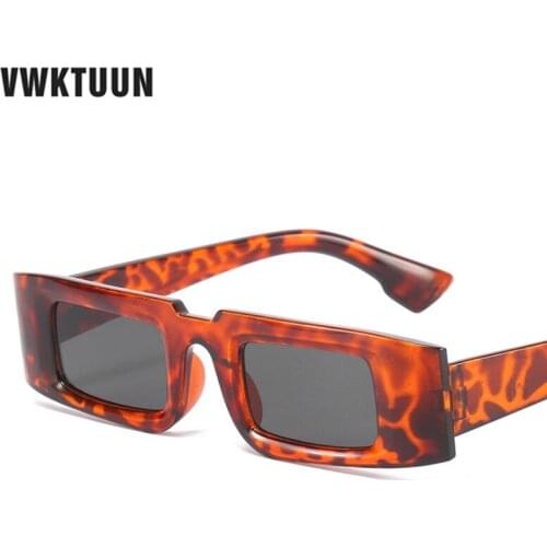 VWKTUUN Jelly Color Sunglasses Men Vintage Colorful Sunglasses Rectangle Glasses UV400 Driving Driver Shades Outdoor Eyewear