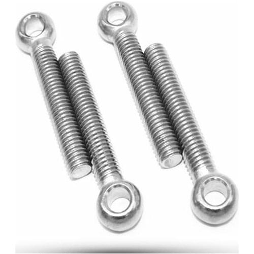 1pcs M14 M16 M20 M24 eyelet bolts swing screws vine eye male screw perforated machine stainless steel 50mm-130mm length