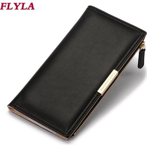 Womens Wallet High Quality PU 2021 New Multi-card Position Zipper Bag Womens Wallet Long Clutch