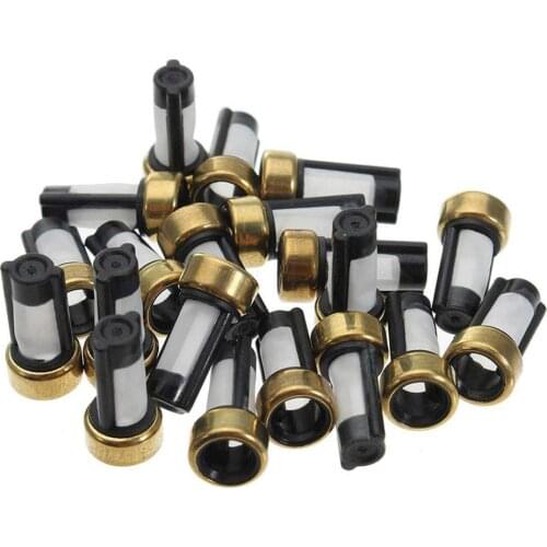 100PCS Universal Auto fuel injector micro filter Case 12*6*3mm basket fuel injector filter for bosch injectors Auto Replace Part