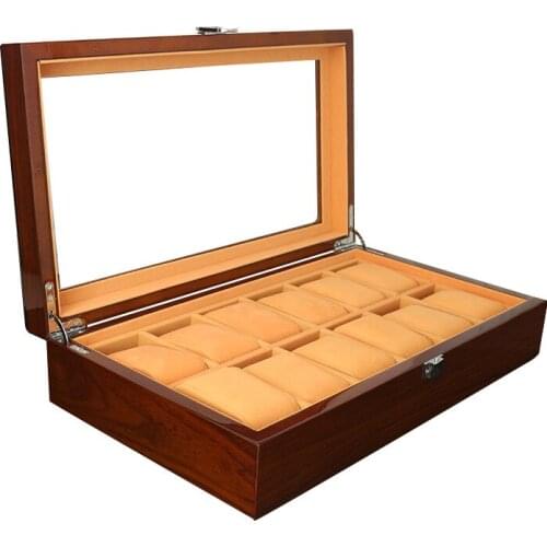 12-digit Watch Wholesale High Quality Watch Display Box Storage Box Watch Box Wooden Storage Box Luxury Box for Gift