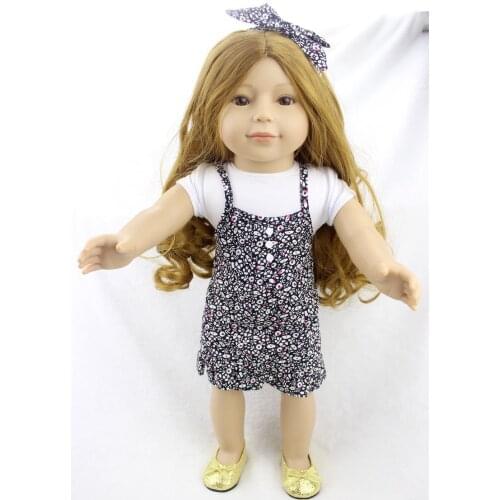 18 Inch Handmade Doll Reborn Baby Dolls Whole Silicone Lifelike Princess Doll Realistic Rubber Toy For kids Birthday Gift