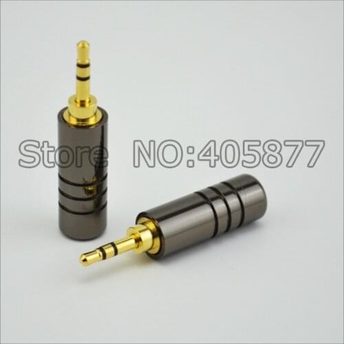 2pcs 2.5mm 3 pole male repair headphone jack Solder cable adapter connection audio plug connectors
