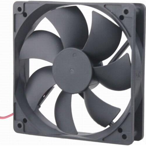 2 pieces Gdstime 12V 120x120x25mm 12CM 5 inches Hydraulic Bearing DC Cooling Fan 120mm x 25mm 12025