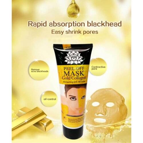 24K Gold Collagen Facial Mask High Moisture Anti Aging Whitening Hydration Go Blackhead Acne Face Skin Care Mask TSLM2