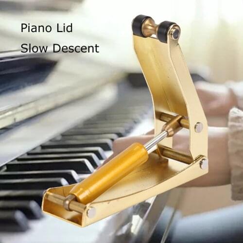 3 Color Piano Lid, Slow Drop Soft Closing Device, Hydraulic Pressure Decelerator, Finger Protection Accessories