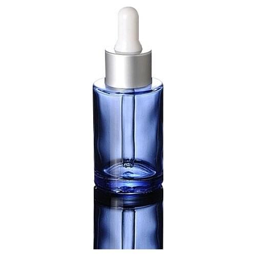 300pcs/lot 30ml Blue Glass Dropper Bottle Refillable Tea Tree Oil Essential Aromatherapy Perfume Container Liquid Pipette Bottle
