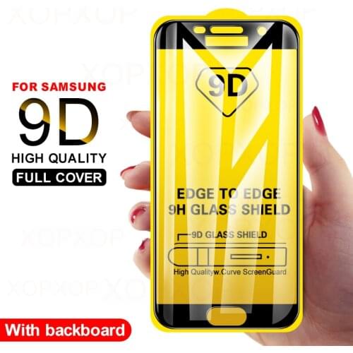9D Full Cover Tempered glass on For Samsung Galaxy A5 A6 A7 A8S A9 Screen Protector J8 J3 J4 J5 J6 J7 Pro Protective Film 2017-8