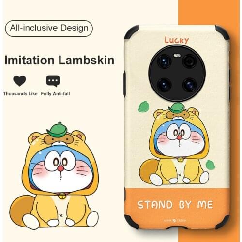 ASINA Imitation Lambskin Case For Huawei Mate 40 30 20 Pro Shockproof Cute Cover Capa For Huawei Honor 30 20 10 9x 9a Cute Cat