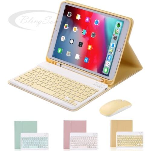 Bluetooth Keyboard Case For iPad mini 5 2019 mini 4 Case With Pencil Holder Leather Cover Keyboard For iPad mini 4 5 Case 7.9"