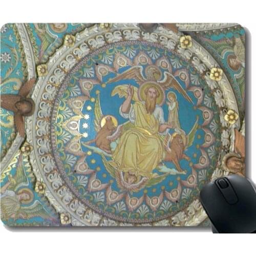 Gaming Mouse Mat,Faith faith notre dame soul continuation Mouse Pad Stitched Border