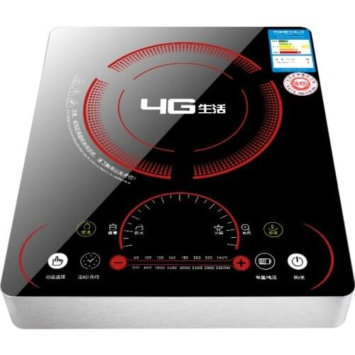 3500W Induction Cooktop Cooker Household Induction Cooker Commercial Electric Stove Touchpad Black Microlite Panel 220V