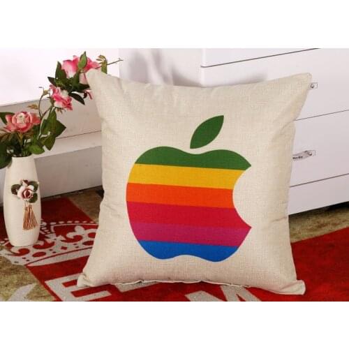 Colorful Bite Of The Apple Pillow Massager Decorative Pillows Vintage Style Of Pleasure Home Decor Modern Culture Design
