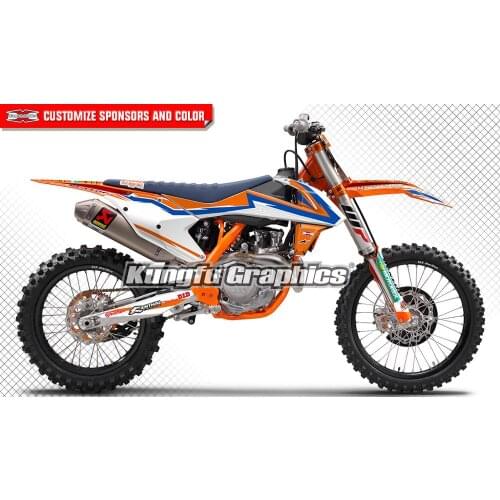 KUNGFU GRAPHICS Custom Vinyl Wraps Enduro Stickers MX Decals Kit for 125 150 250 350 450 SX SXF SX-F XCF XC-F 2016 2017 2018