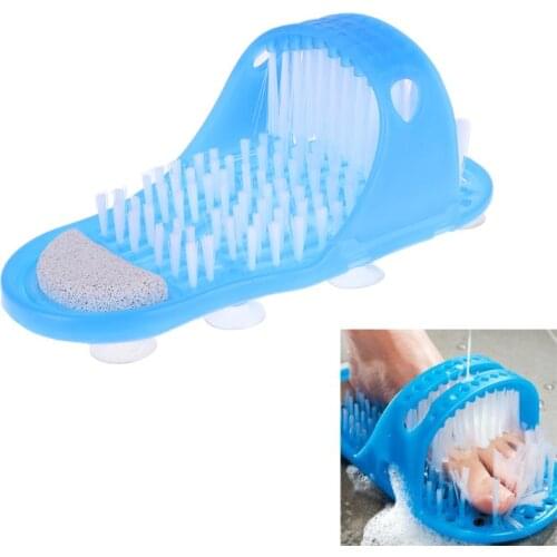 1 Pair Bath Shower Feet Massage Slippers Bath Shoes Brush Pumice Stone Foot Scrubber Spa Shower Remove Dead Skin Foot Care Tool