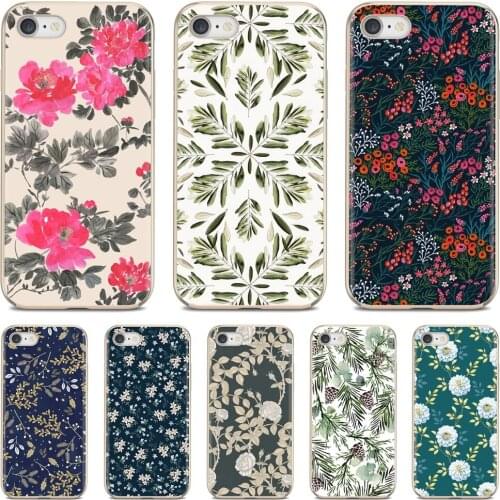 Soft Cover For Huawei Y6 Y5 2019 For Xiaomi Redmi Note 4 5 6 7 8 Pro Mi A1 A2 A3 6X 5X 7A Shell Bags Painted Flower Leaves Bags