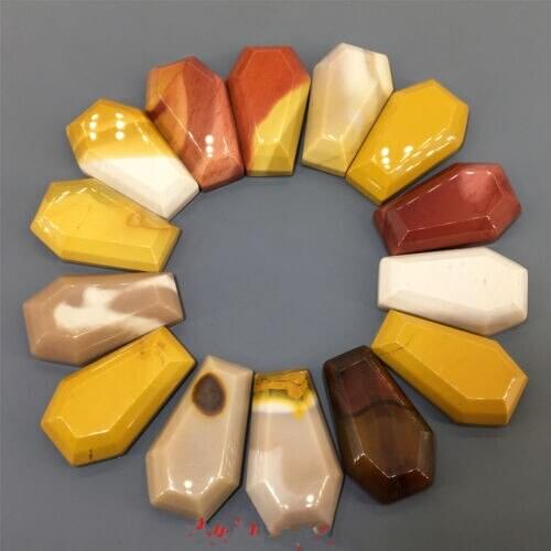 Natural mookaite jasper quartz coffin quartz crystal carved gem reiki
